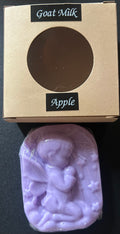 Goat milk soap bar with 'Apple' scent