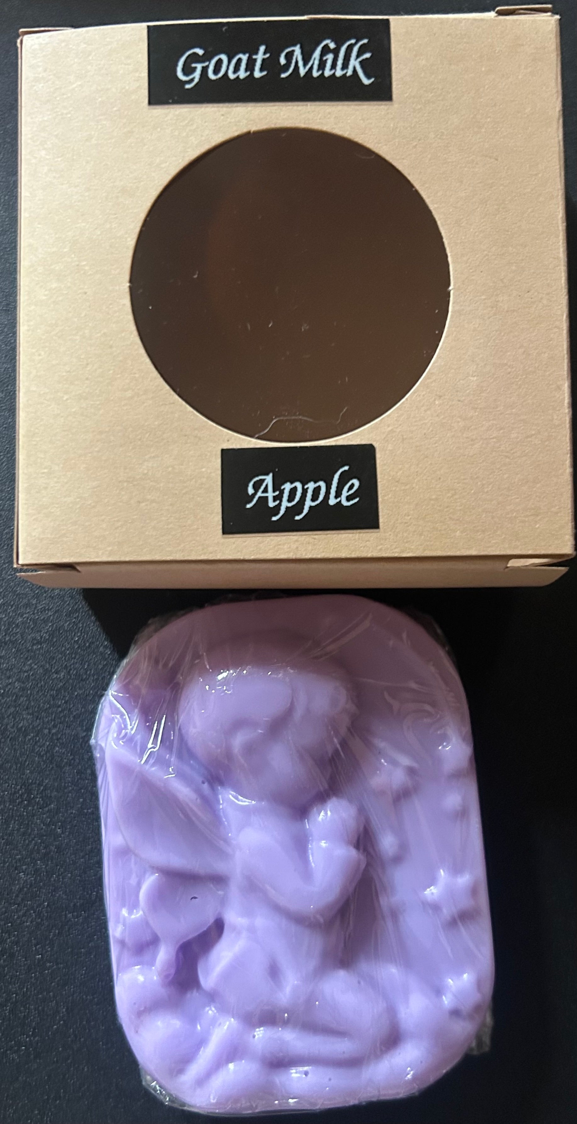 Goat milk soap bar with 'Apple' scent