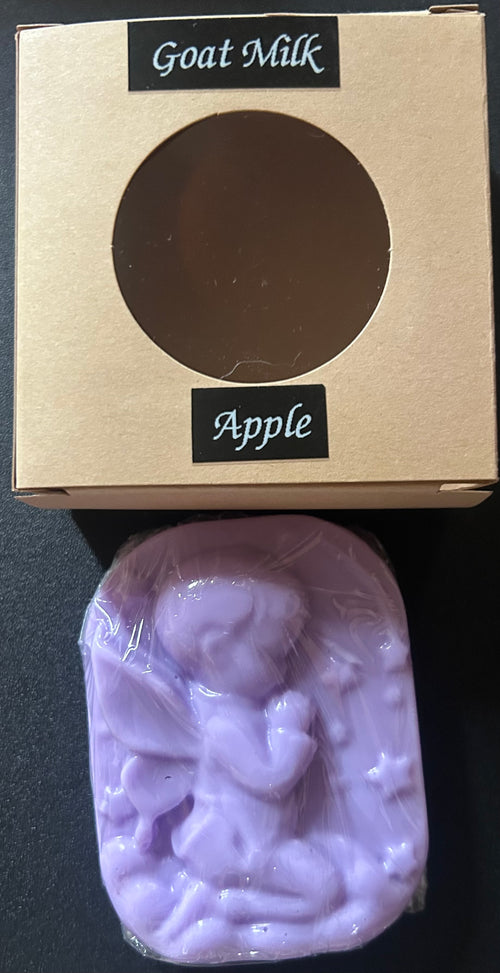 Goat milk soap bar with 'Apple' scent
